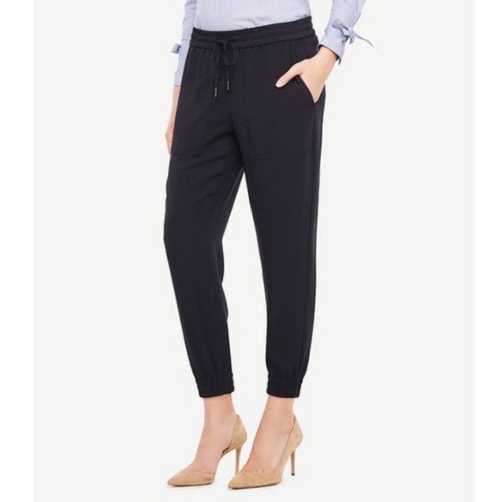 Ann Taylor Navy Jogger Pants